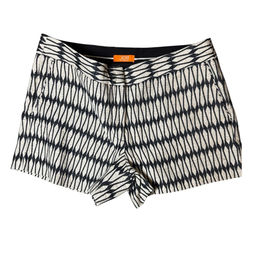 Fresh Black and White High Waist Women's Shorts